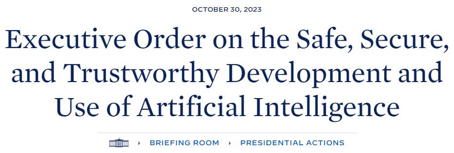 President Biden's Executive Order on AI does not mention trade secrets